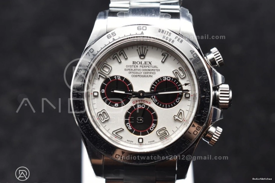 Supportive V SS Markers 1:1 Bracelet SA4130 Best 116509 on White 744 Dial Clean Edition Arabic Daytona 0401